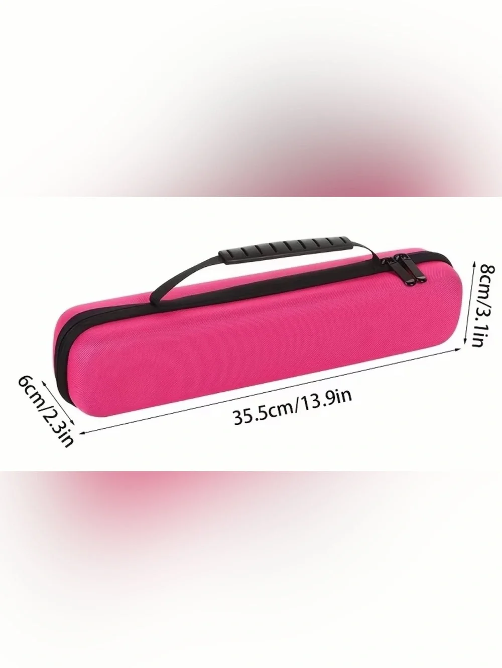 Rose Red Travel Case for Hair Straightener or curling- Protective Carrying Pouch